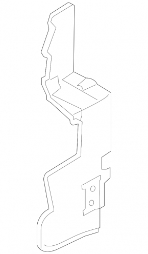 Radiator deflector right Infiniti G25 G37 4d 10-13