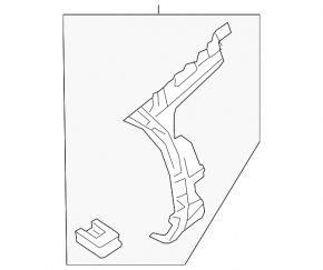 Rear bumper mount, outer right, Mercedes GLC 20-22