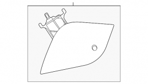 Fuel filler flap Ford Focus mk3 11-18 4d