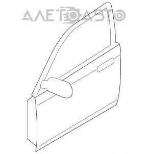 Door bare front left Mazda CX-7 06-09