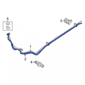 Air Conditioner Hose Rear Row Ford Explorer 16-19