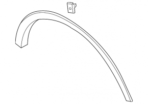 Rear Left Wing Arch Cover Ford Escape MK4 20- structure