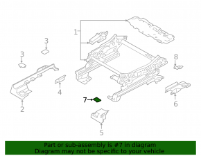 Ford Escape MK4 20-26 Black Driver's Seat Rail Cover