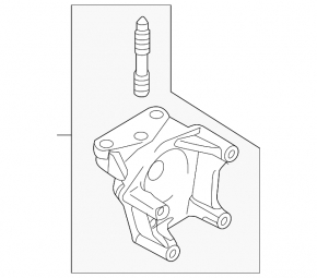 Engine bracket right Mitsubishi Outlander 14-20 3.0