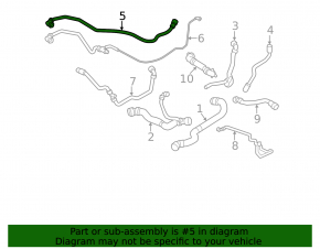 Cooling system hose BMW X7 G07 19-22 3.0T