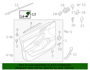 Side mirror plug front left VW Jetta 19-