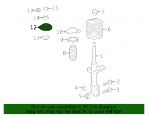 Front left shock absorber support for Subaru Outback 15-19