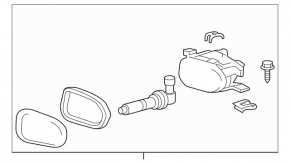 Left fog light for Mercedes W211 pre-rest, HELLA
