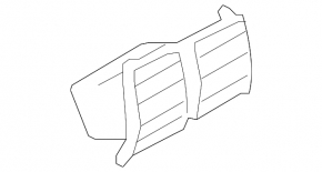Rear Air Vent Deflector VW CC 08-17 Black