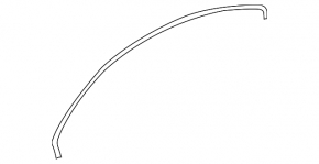 Roof molding left VW CC 08-17 chrome