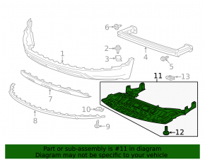 Buick Encore 17-22 front bumper lower guard