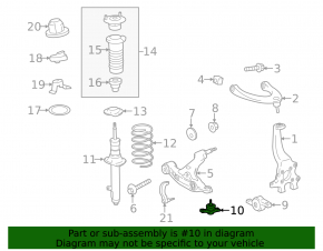 Ball joint front right Lexus IS 06-13