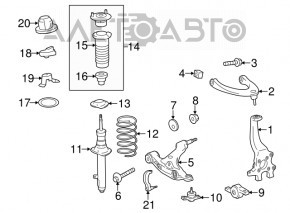 Ball joint front right Lexus IS 06-13