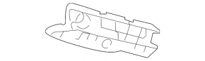 Front bumper mount left Lexus ES300h ES350 13-18