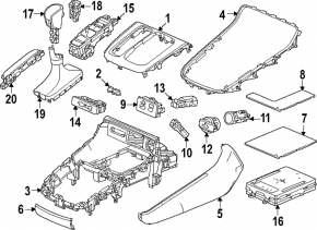Honda CRV 23-25 HEV automatic transmission shift indicator scratches