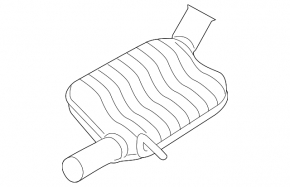 Exhaust line middle part Audi A3 8V 15-20 4d, 5d, 2.0T, under muffler on 2 sides