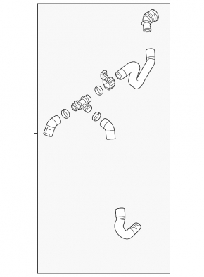 Coolant system hose for VW Jetta 22-26 1.5T