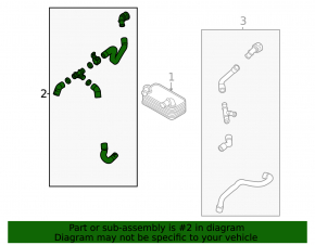 Coolant system hose for VW Jetta 22-26 1.5T