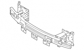 Upper front bumper reinforcement for Nissan Ariya 23-25