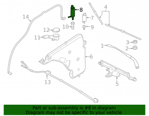 BMW X5 E70 07-13 Headlight Washer Motor