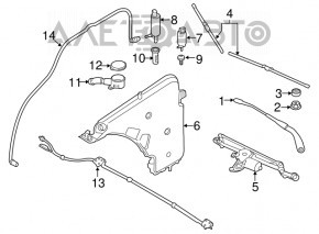 BMW X5 E70 07-13 Headlight Washer Motor