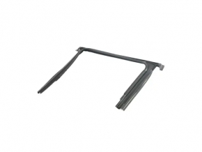 Upper rear right door molding Jeep Compass 17-24 black with glass seal