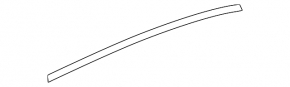 Door molding upper rear left Acura MDX 14-20 chrome