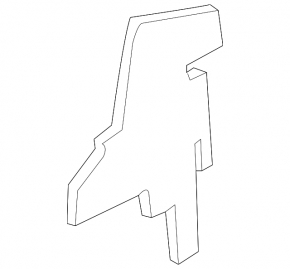 Left radiator deflector for Subaru B9 Tribeca