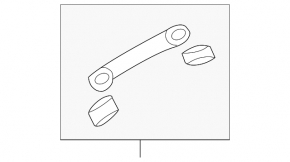 Ceiling handle rear left Nissan Versa 12-19 usa, gray