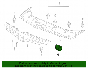Honda Accord 13-17 Grille Emblem