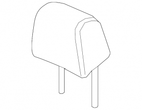 Front right headrest Honda Civic XI FE/FL 22-26 Sport black leather