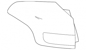 Left outer fender light for Toyota Rav4 16-18 rest.