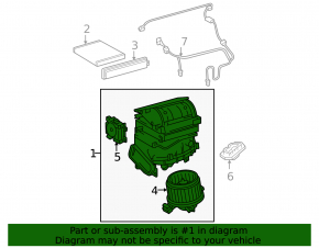 Housing bare fan, right side Toyota Rav4 06-12