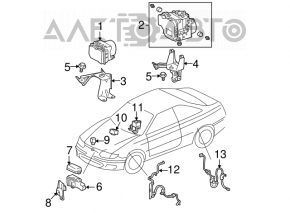 Toyota Solara 2.4 YAW Rate Sensor 04-08