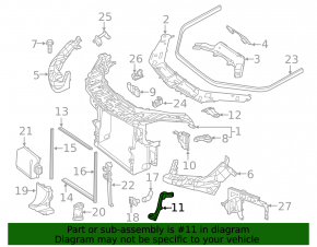 TV bracket right Mercedes GLS-class X166 13-19