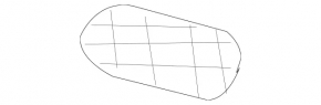 Front bumper grille left Mercedes W211 02-05