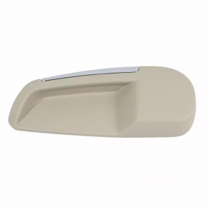 Rear left seat release handle for Lincoln MKX 2016-2018, beige, chrome, worn