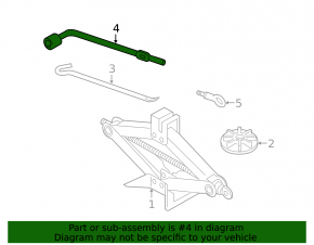 Wheel spanner Mazda CX-9 16-