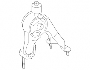 Rear engine mount for Toyota Corolla 14-19 automatic transmission