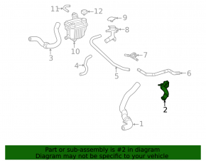 Cooling system tee Lexus UX200 19- with sensor