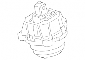 Right engine mount for BMW 5 G30 17-23 with competition package, X6, 4.4L twin turbo, with M model, M5, X5, M8, with competition package, XM, M competition