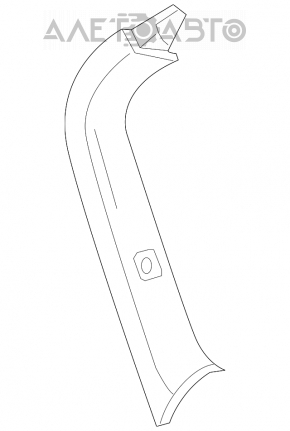 Trunk door trim left Mini Cooper Countryman R60 10-16 black
