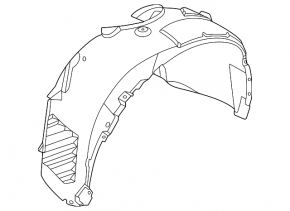 Front right fender liner BMW X1 U11 24-26