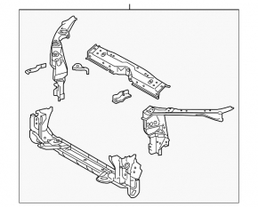 Toyota Corolla 14-19 radiator panel TV