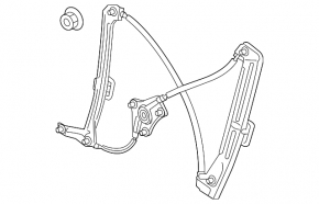 Front right window lift mechanism for VW Golf 15-21