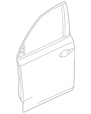 Door bare front left Acura MDX 14-20