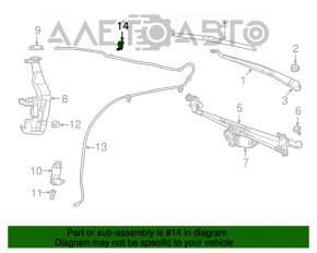 Windshield washer nozzle left Jeep Grand Cherokee WK2 11-21