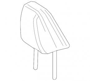 Front left headrest Lexus UX200 UX250h 19-23 leather black, F Sport