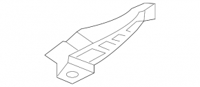 Hood hinge left Hyundai Veloster 12-16