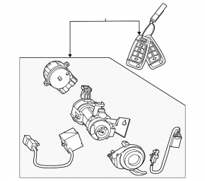 Ignition switch Hyundai Sonata 20-23